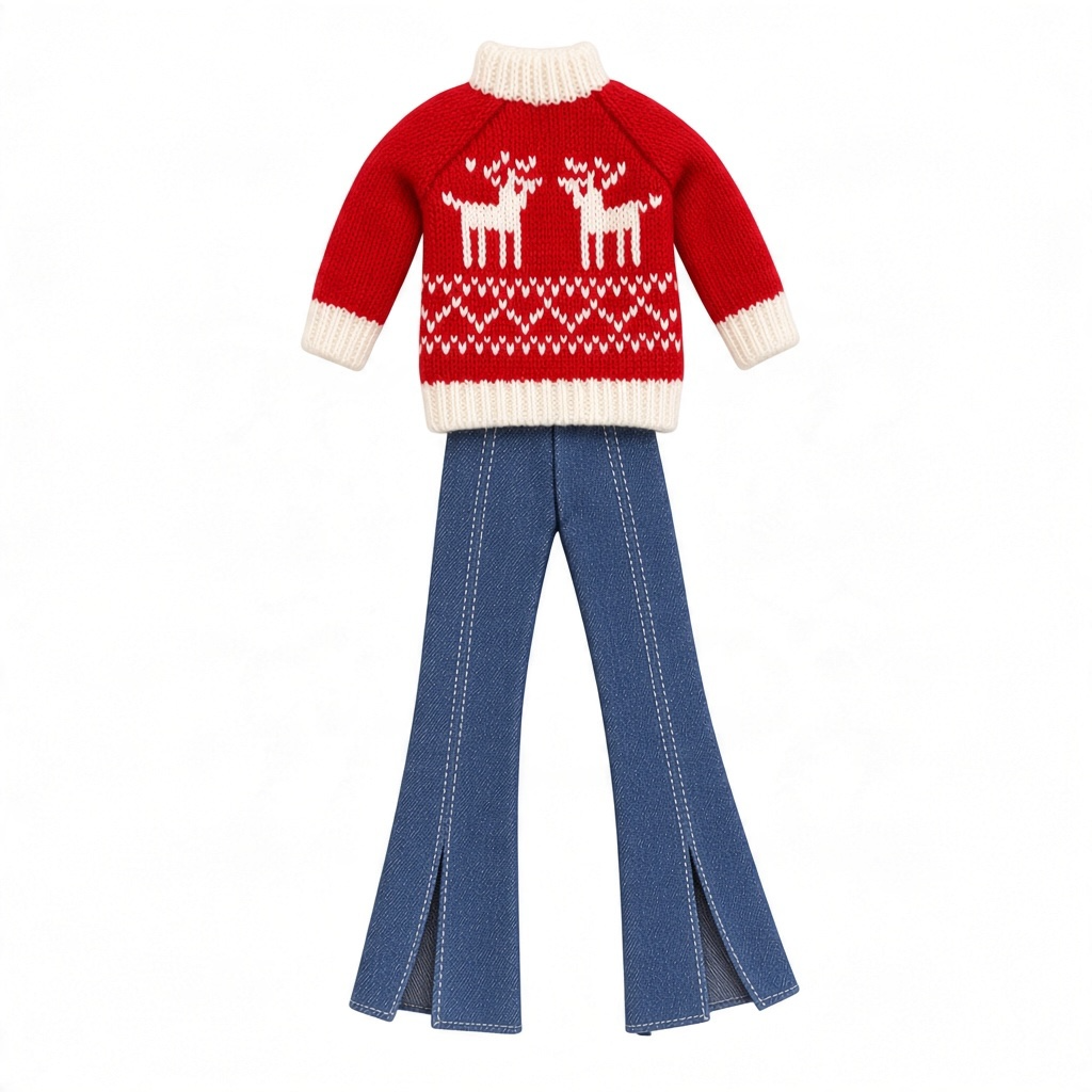 New Christmas Doll Outfits; Fits 11 1/2” Fashion Dolls Like Regular BB Doll, Made to Move, Curvy, Current and some older.  Assorted choices.