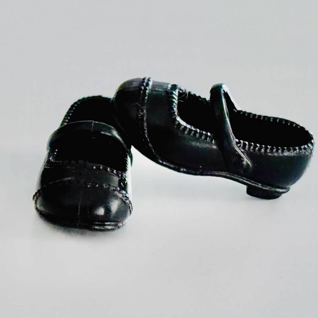Curvy Doll Mary Jane Shoes: 1/6 Scale Flat Feet Doll Boots