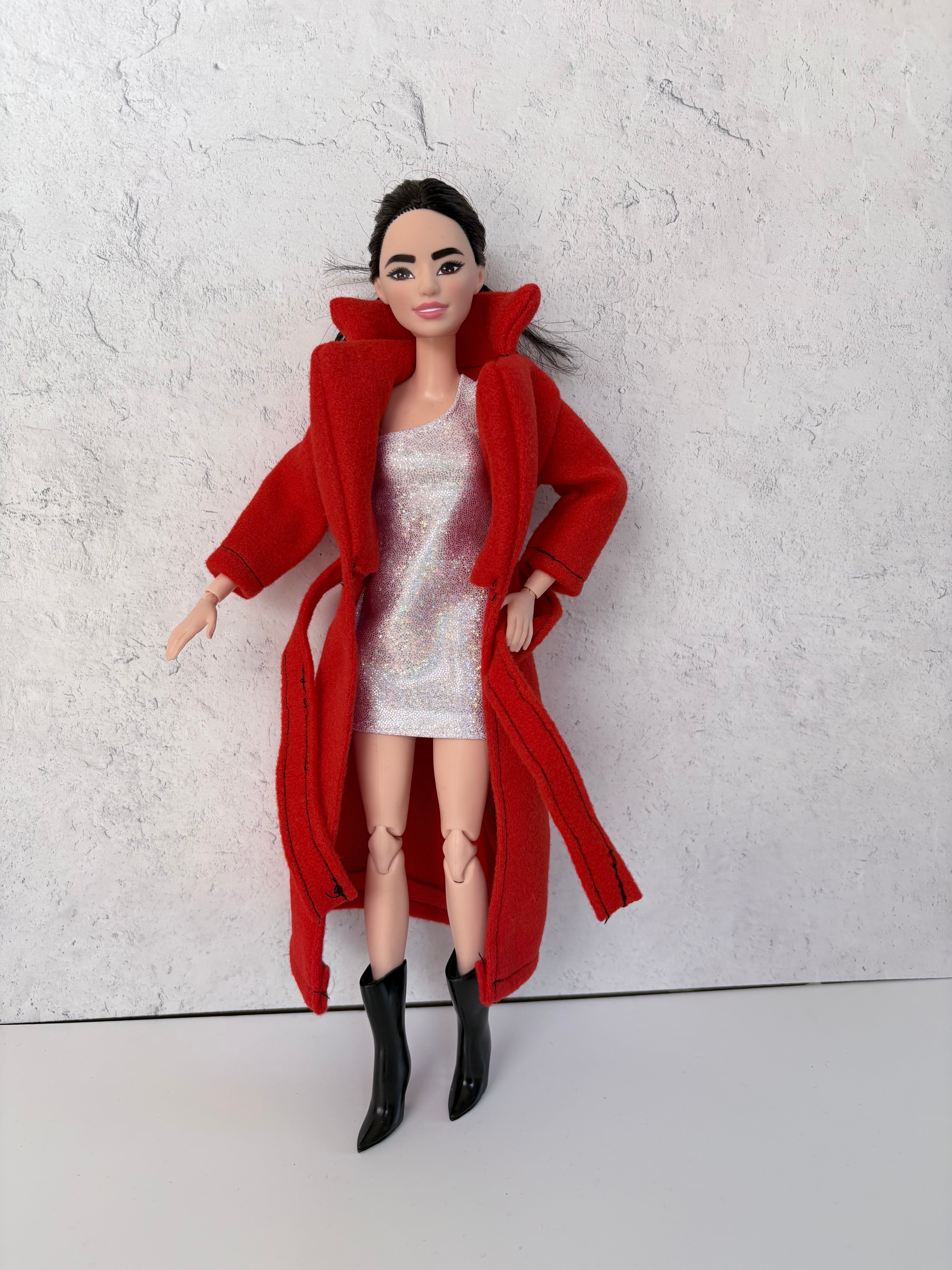 11.5" Doll Winter Coats, MTM Curvy/Regular Fit, 1/6 Scale dolls