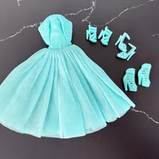 Fashion, doll warm nights cocktail dress: matching high heels included