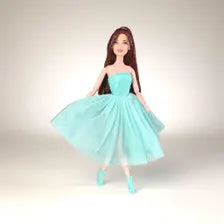 Fashion, doll warm nights cocktail dress: matching high heels included