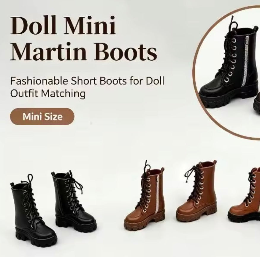 Fashion Doll Boots: 1/6 Scale Flat Feet Doll Boots Fits Curvy and Regular MTM BB Doll