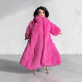 Fashion Doll Plush Pink Winter Coat: Faux Fur - Fits 11.5" Dolls