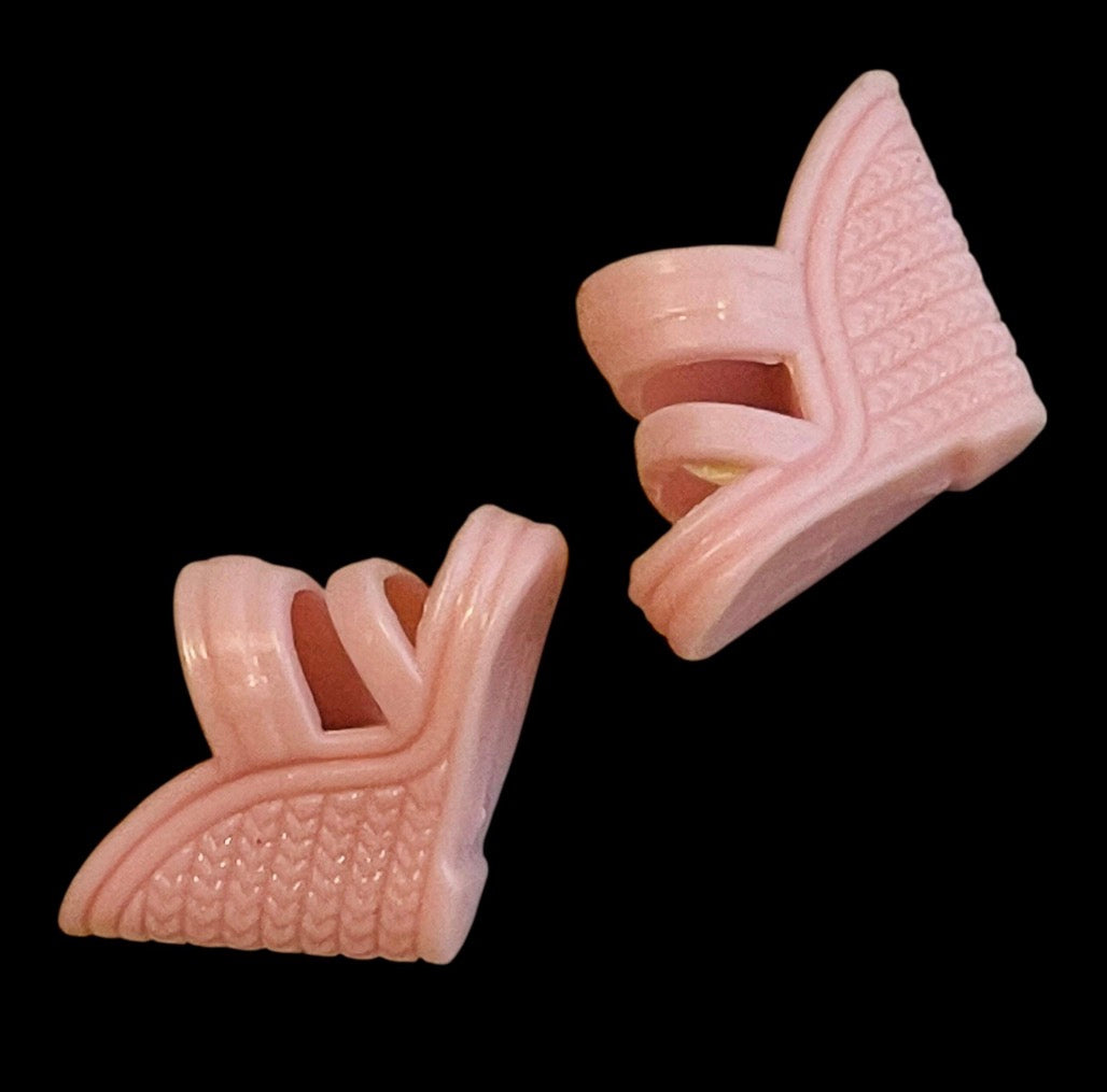 Creamy Brown or Pink High Heel Shoes - Fashion Doll Elegant Footwear, See Discription