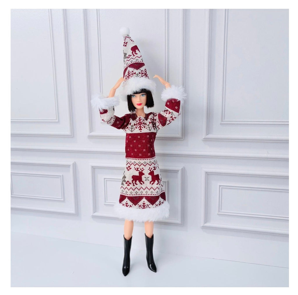 Christmas Winter Fashion Doll Clothes Outfits 1:6 Scale 11.5” Dolls