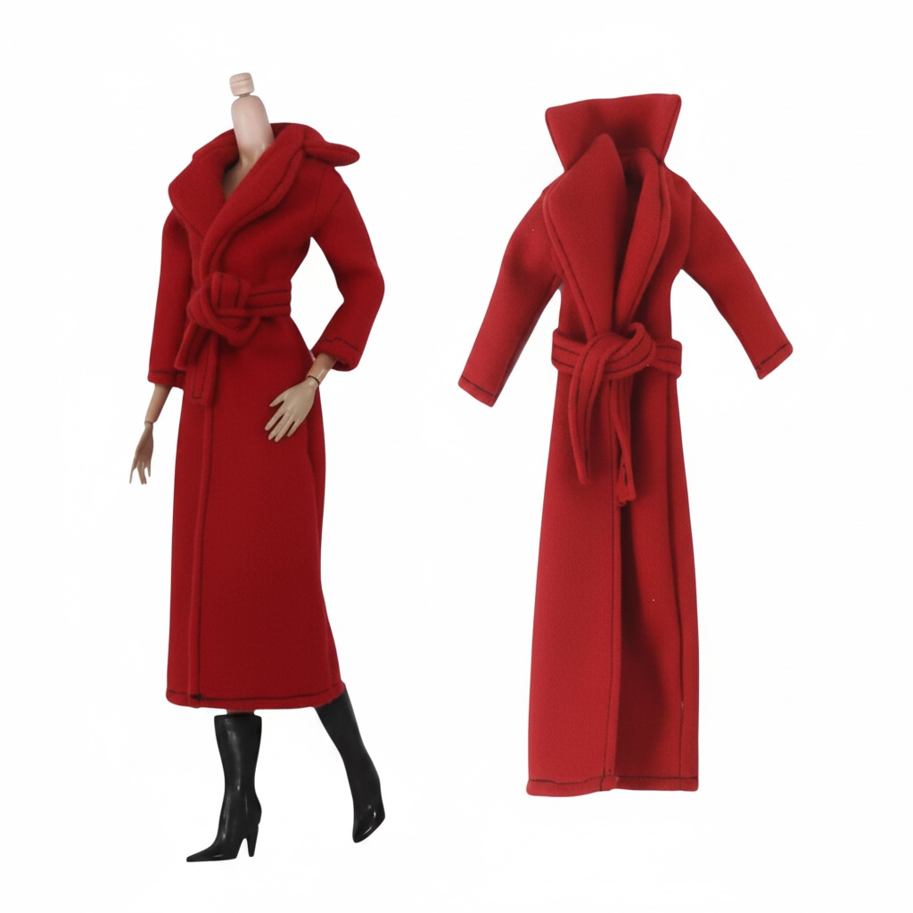 11.5" Doll Winter Coats, MTM Curvy/Regular Fit, 1/6 Scale dolls