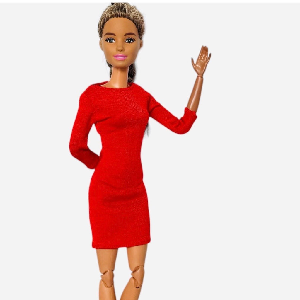 Fashion Doll Long Sleeve Dress: 11.5 inch Doll Weekend Outfit