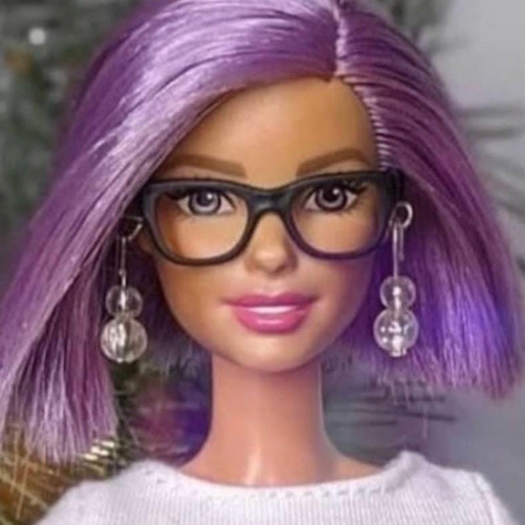 Fashion Doll Glasses: Teacher Style - No Lenses
