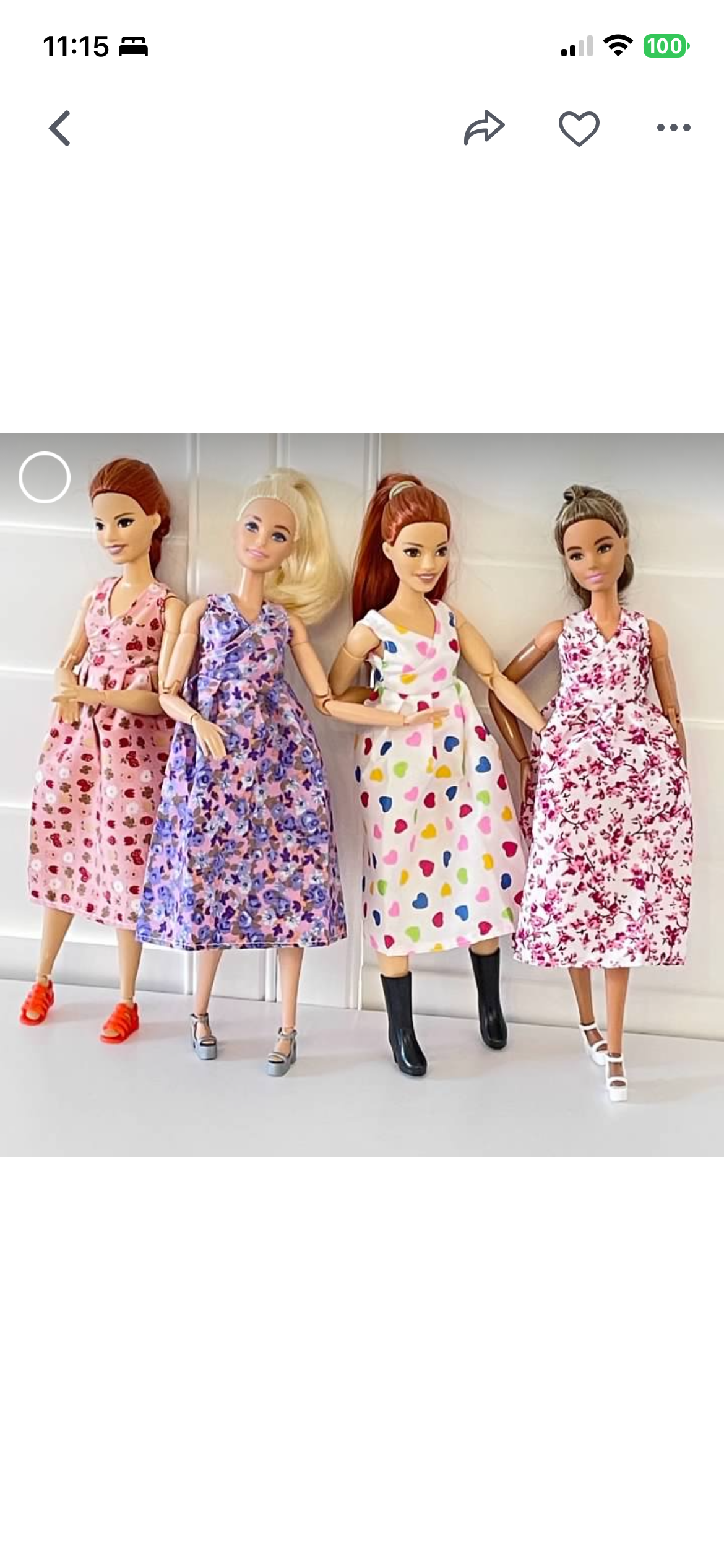 Fashion Doll MTM Dress Outfit: Strawberry dress, and  more, Empire Dress Fits Curvy, Regular, for 1/6 Scale Dolls.