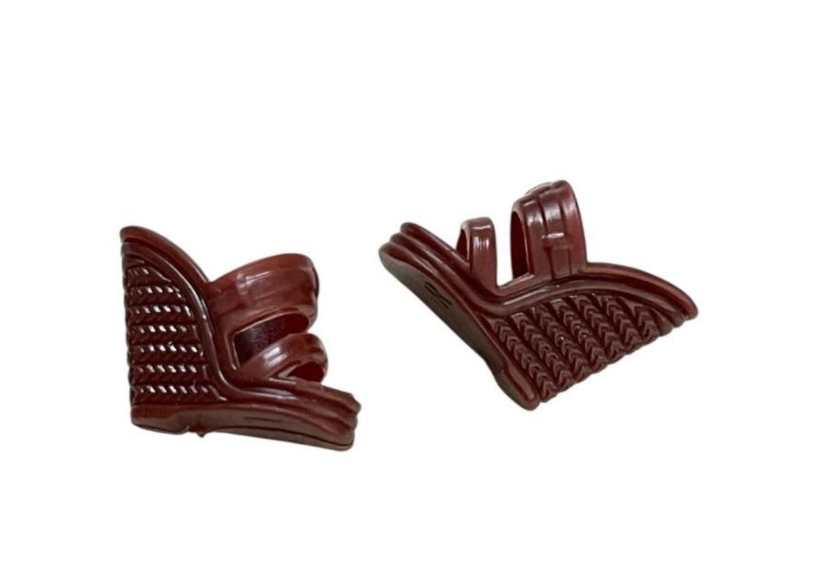Creamy Brown or Pink High Heel Shoes - Fashion Doll Elegant Footwear, See Discription
