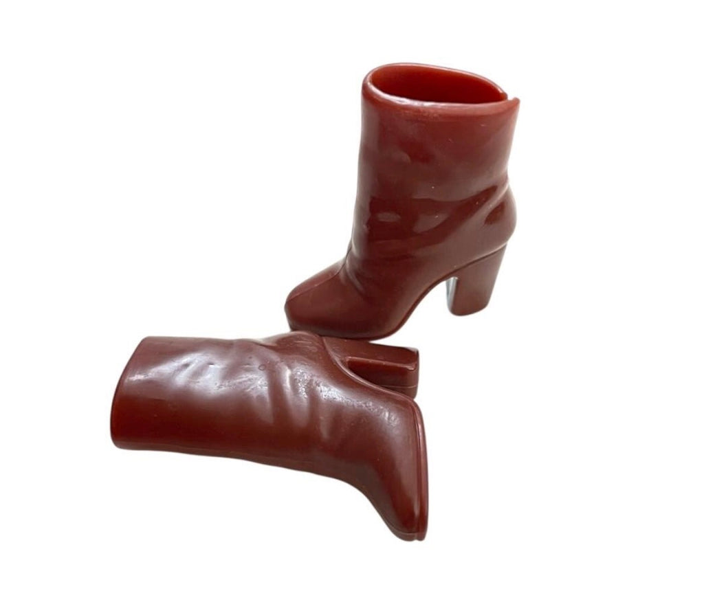 Creamy Brown or Pink High Heel Shoes - Fashion Doll Elegant Footwear, See Discription