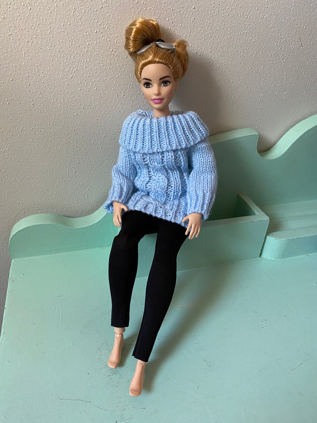Doll Outfits and Sweaters, Doll Clothing set, White Sneakers, Accessory Options