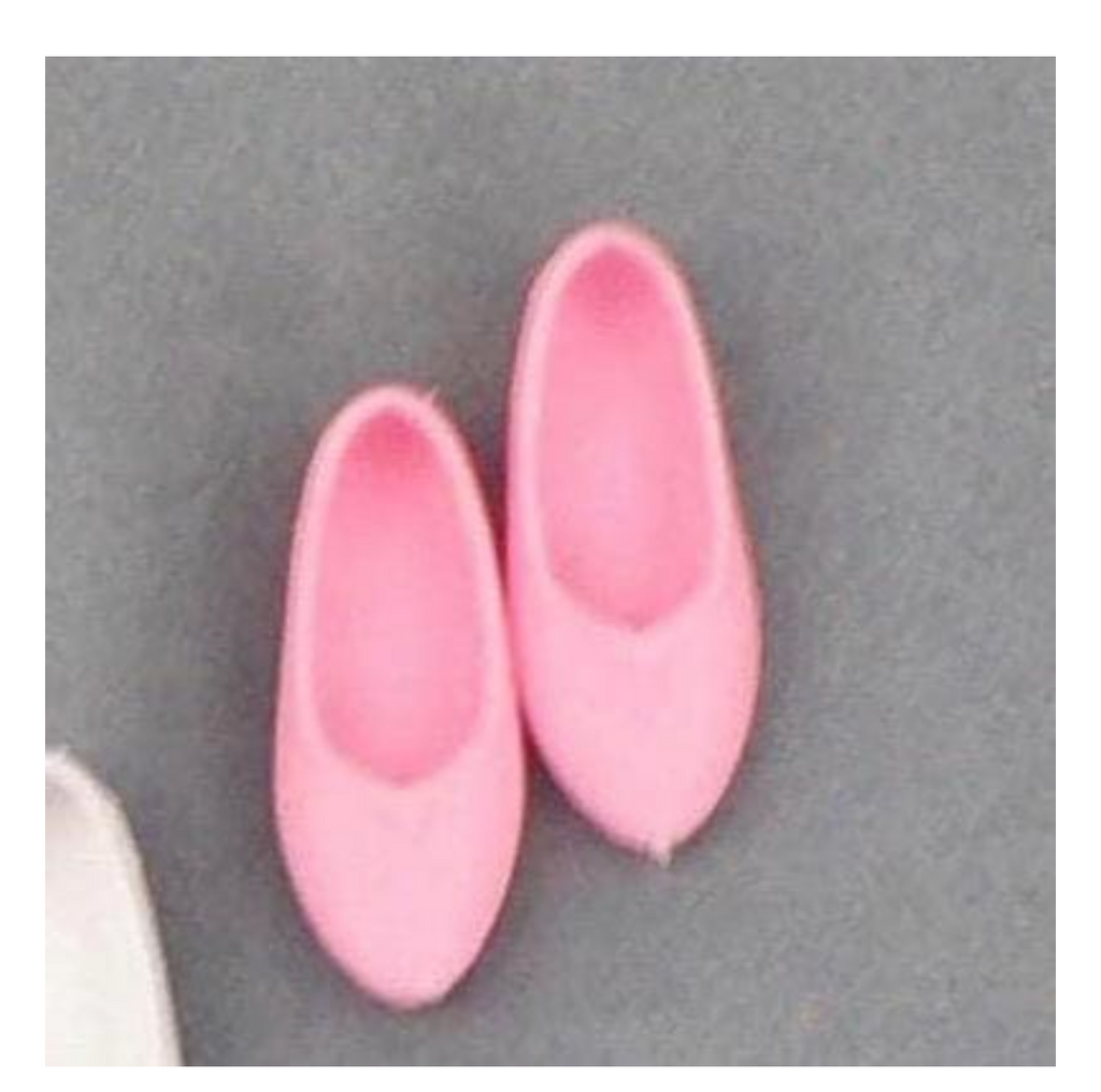 Curvy Doll Shoes: Flat Feet, Assorted Colors