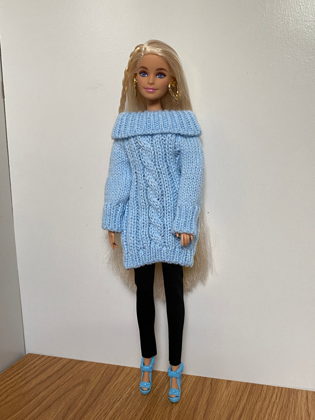 Doll Outfits and Sweaters, Doll Clothing set, White Sneakers, Accessory Options