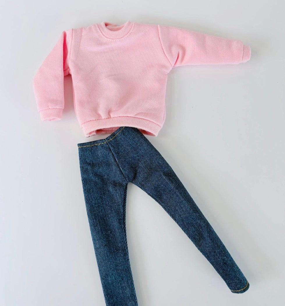 Fashion Doll Crop Jacket and Jeans Set for 11.5" Dolls
