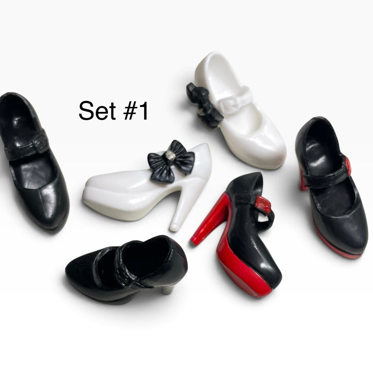 Curvy Fashion Doll Shoes: 1/6 Scale Flat Feet Dol Fits Curvy MTM BB Doll/Some fit regular
