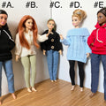 Doll Outfits and Sweaters, Doll Clothing set, White Sneakers, Accessory Options