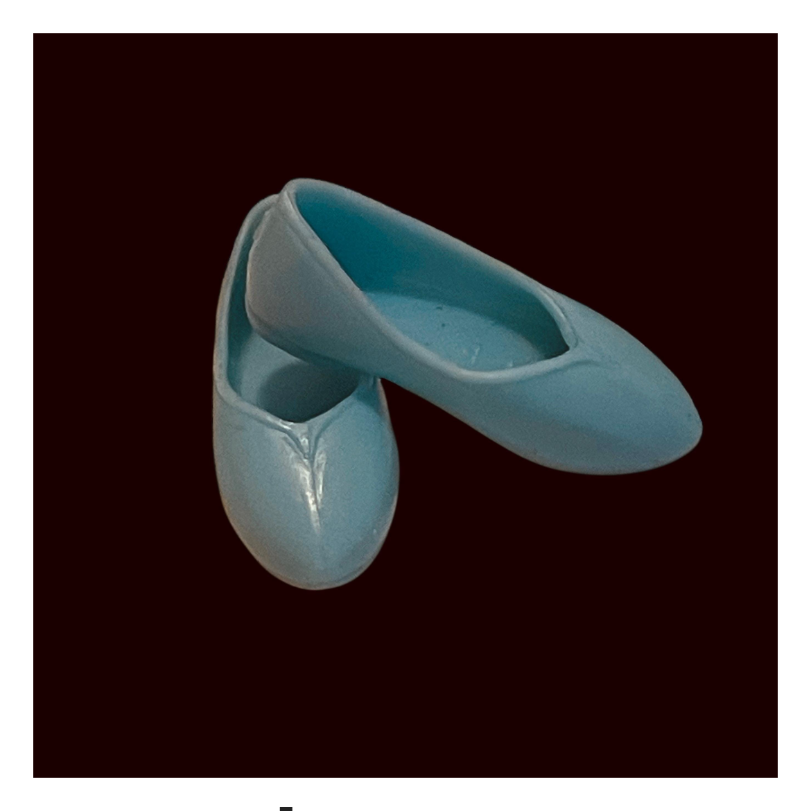 Curvy Doll Shoes: Flat Feet, Assorted Colors