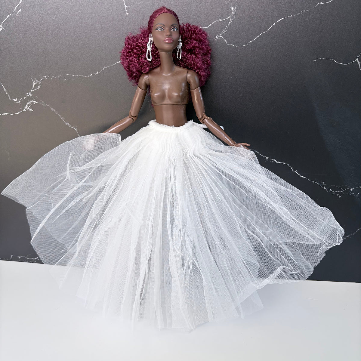 Fashion Doll Petticoat - Tulle Under Skirt, fits most 1:6 scale Dolls