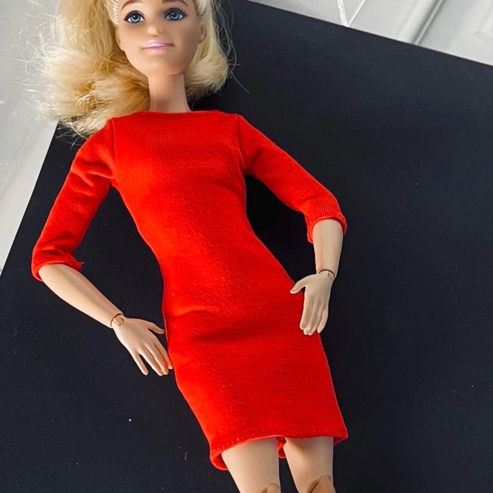 Fashion Doll Long Sleeve Dress: 11.5 inch Doll Weekend Outfit