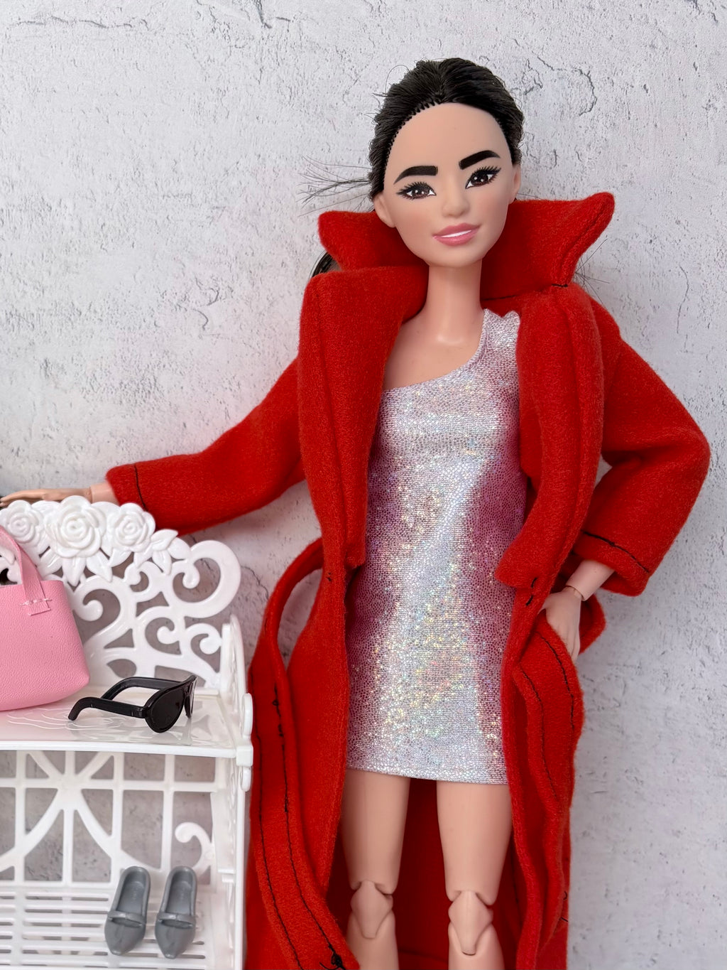 11.5" Doll Winter Coats, MTM Curvy/Regular Fit, 1/6 Scale dolls