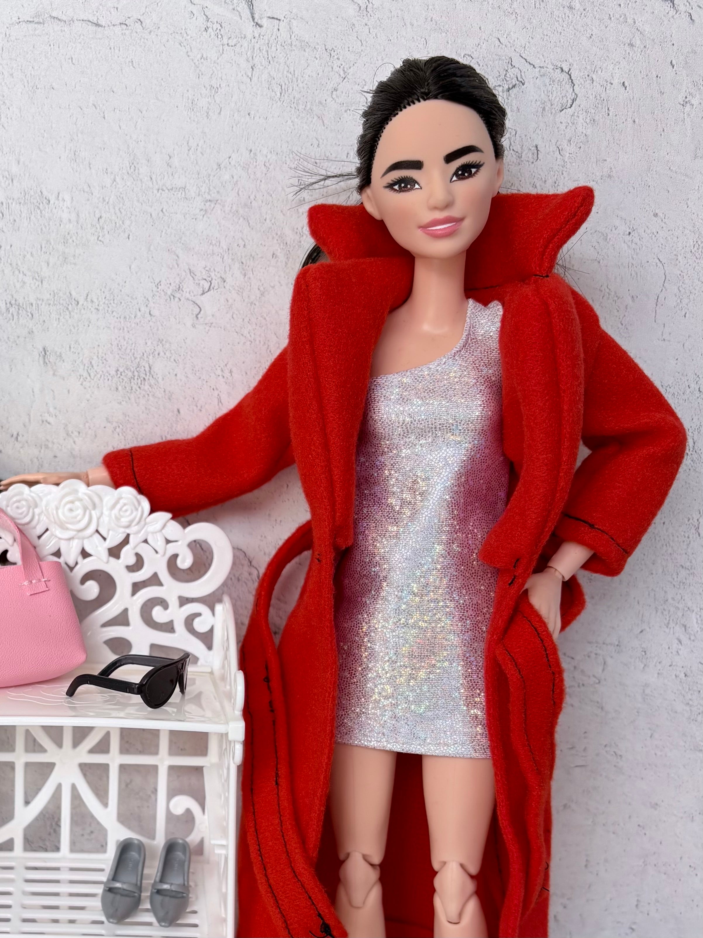 11.5" Doll Winter Coats, MTM Curvy/Regular Fit, 1/6 Scale dolls