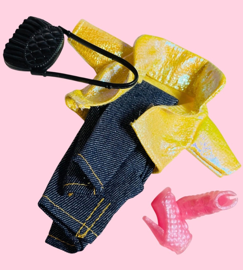 Fashion Doll Crop Jacket and Jeans Set for 11.5" Dolls