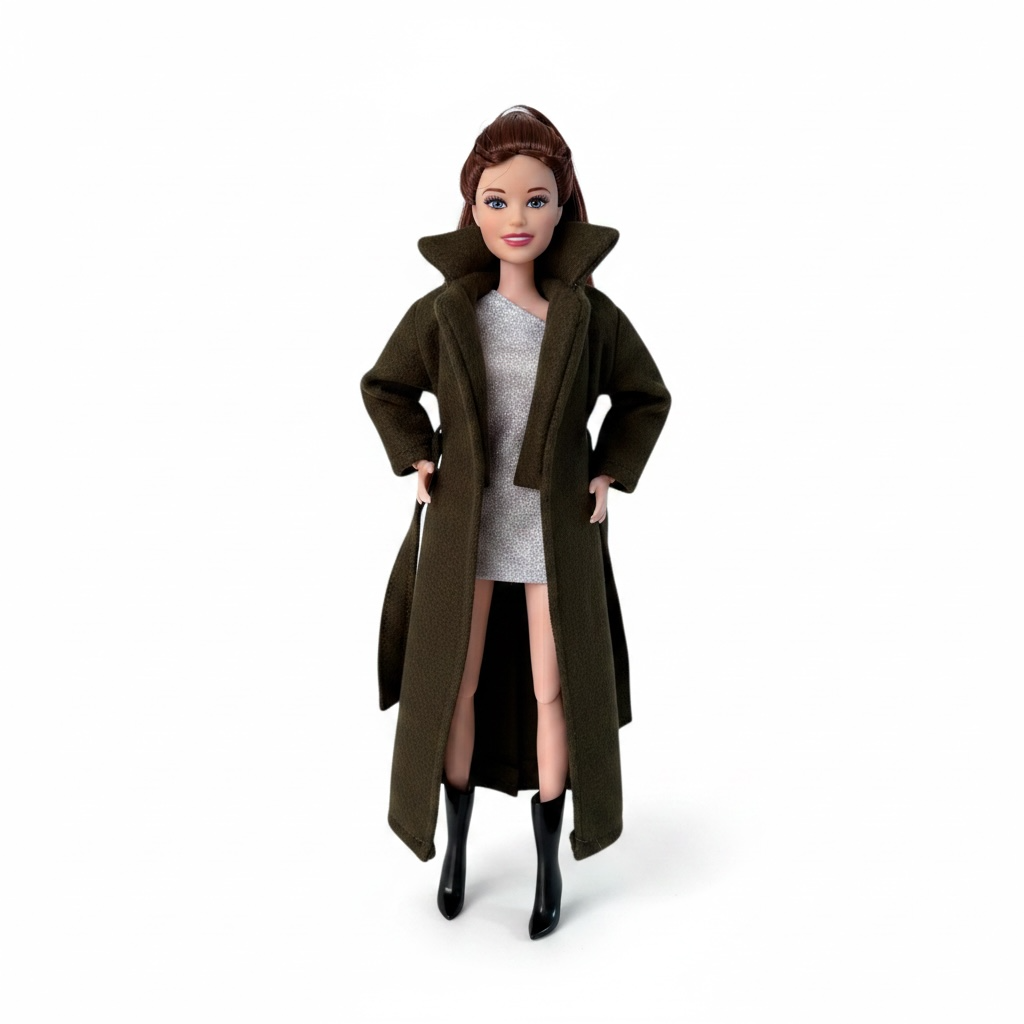 11.5" Doll Winter Coats, MTM Curvy/Regular Fit, 1/6 Scale dolls
