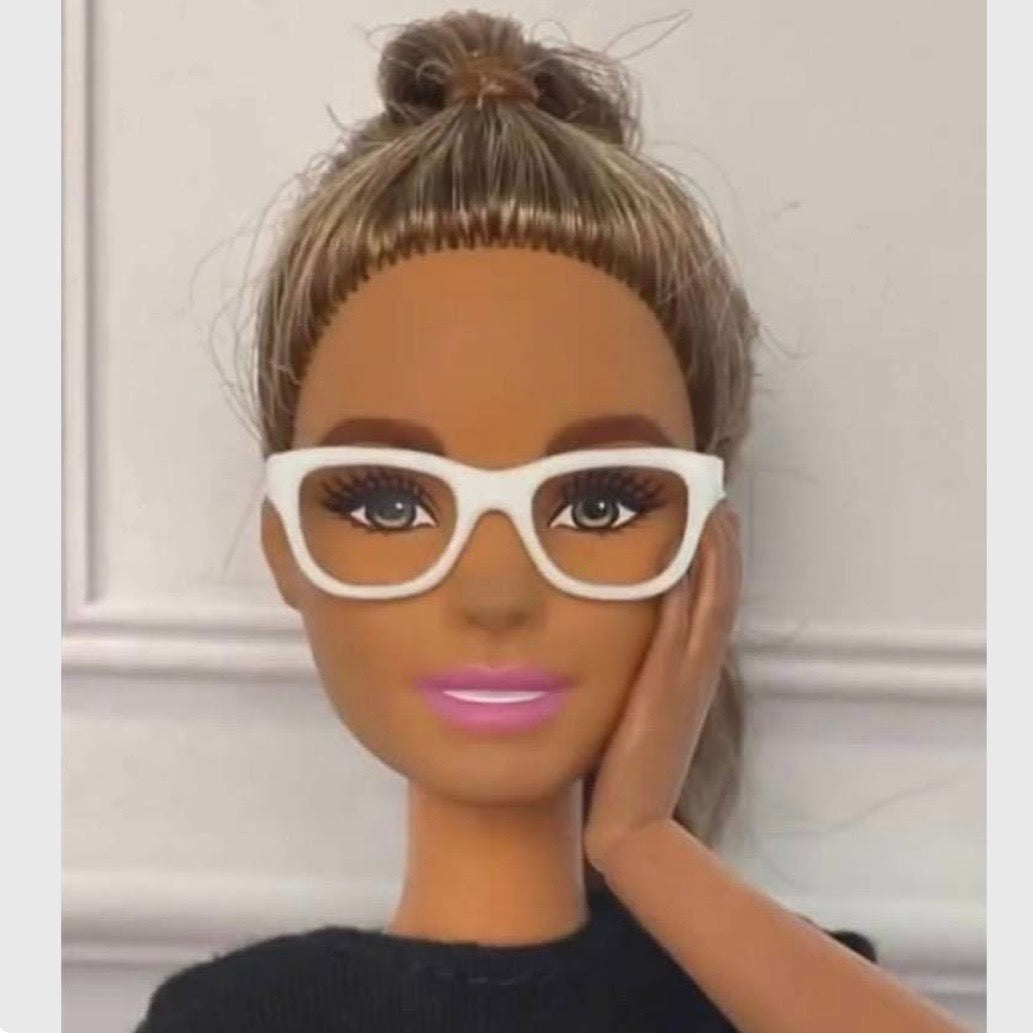Fashion Doll Glasses: Teacher Style - No Lenses