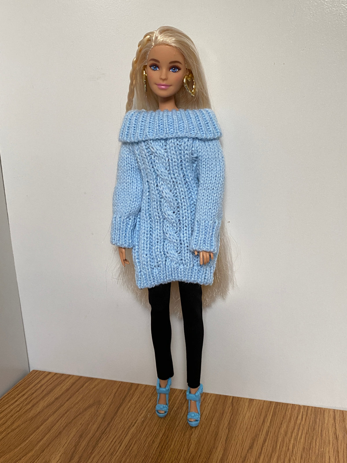Doll Outfits and Sweaters, Doll Clothing set, White Sneakers, Accessory Options