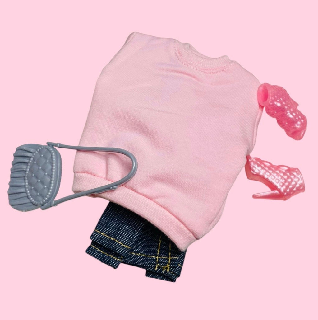 Fashion Doll Crop Jacket and Jeans Set for 11.5" Dolls