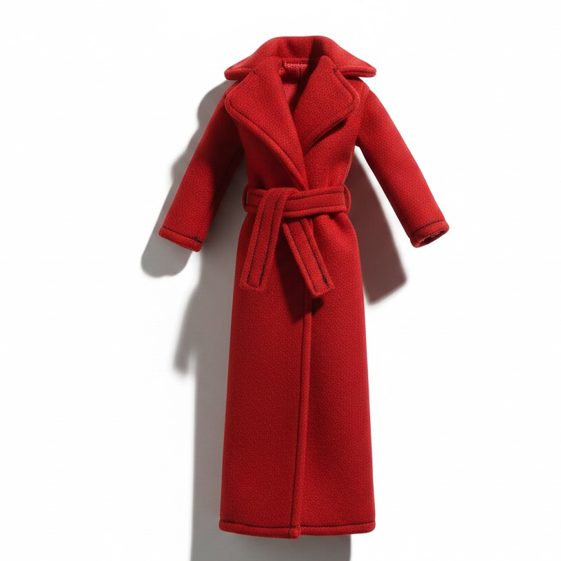 11.5" Doll Winter Coats, MTM Curvy/Regular Fit, 1/6 Scale dolls