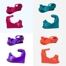 Gold Curvy Doll High Heels: MTM BJD Shoes, Assorted Colors