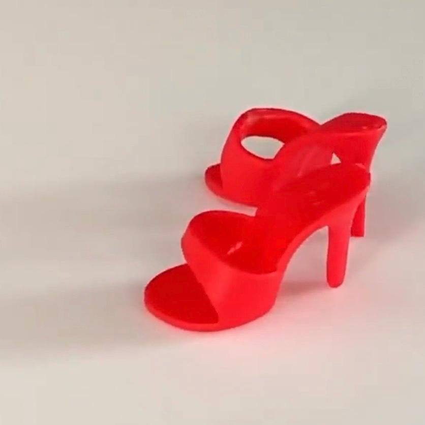 Vintage Look Clear Mules: Vintage Reproduction Fashion Doll Shoes