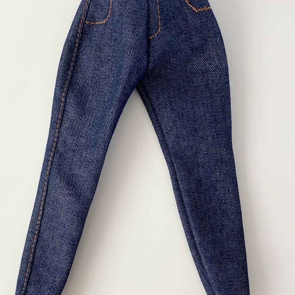 Curvy Doll Jeans: 12" Fashion Doll Clothes for Flat Feet Dolls