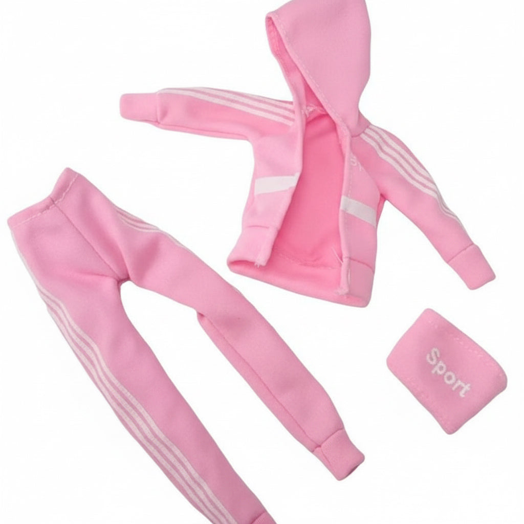 Fashion Doll Jogging Suit, BJD Doll Clothes, 1:6 Scale, Set of 2