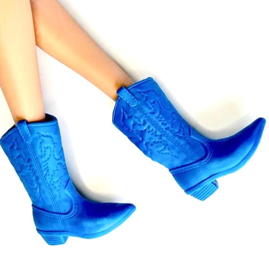 Fashion Doll Boots: Cowboy Assorted Colors Cowgirl