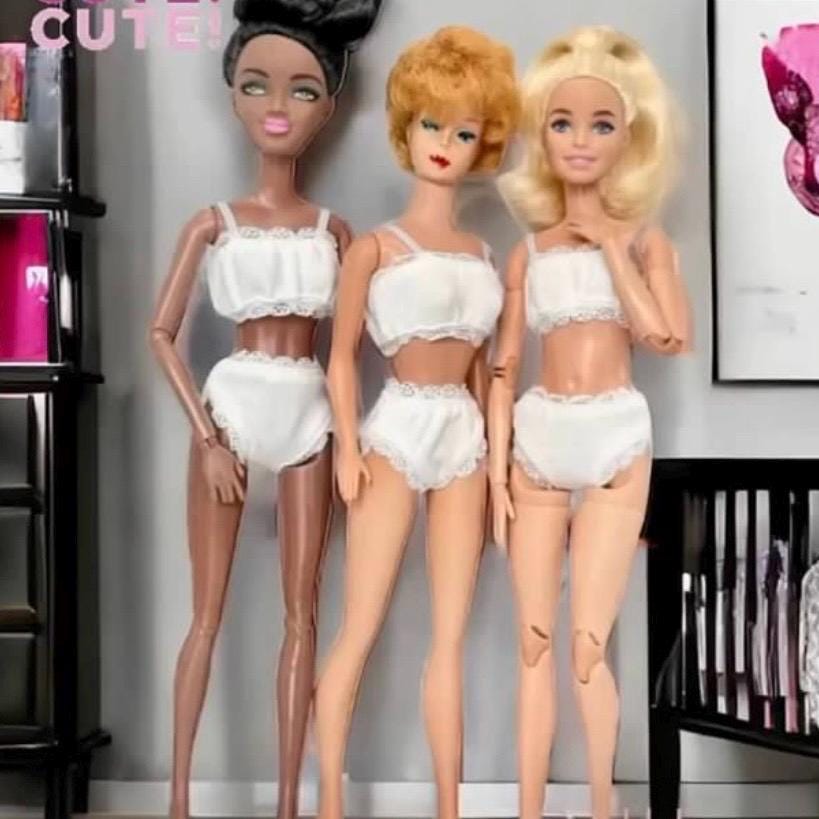 Doll Underwear Set: Modest Fashion for 11-12 Inch Dolls