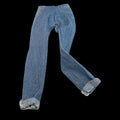 11" Doll Clothes: White Stretch Pants, Butterfly Denim Pants, Shirts