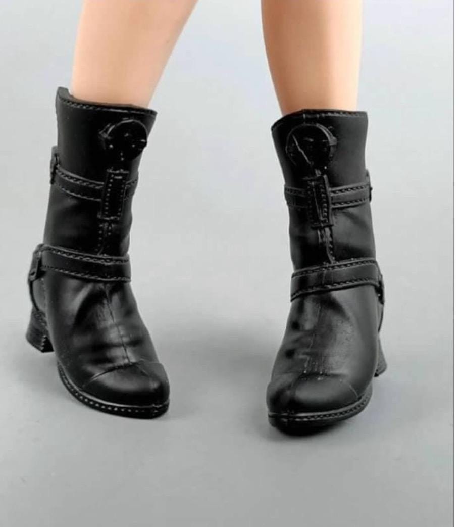 Curvy Doll Boots Style for 1/6 Scale Flat Feet Dolls