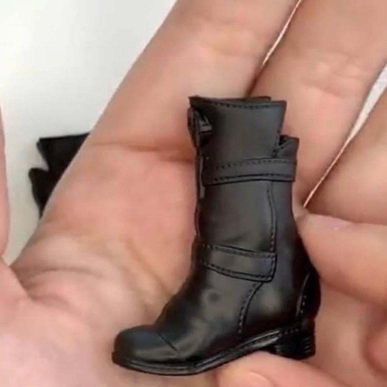 Curvy Doll Boots Style for 1/6 Scale Flat Feet Dolls