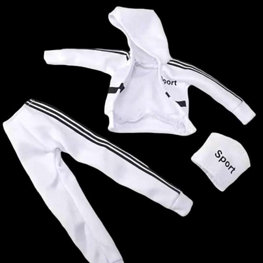 Fashion Doll Jogging Suit, BJD Doll Clothes, 1:6 Scale, Set of 2