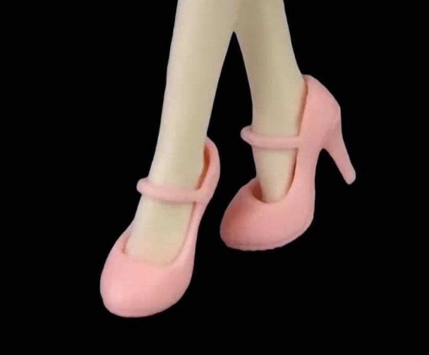 MTM Curvy Fashion Doll High Heel Shoes, 1:6 Scale Fashion Doll, Made to Move