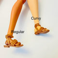 Curvy Doll Sandals: Fits MTM Flat Feet Dolls