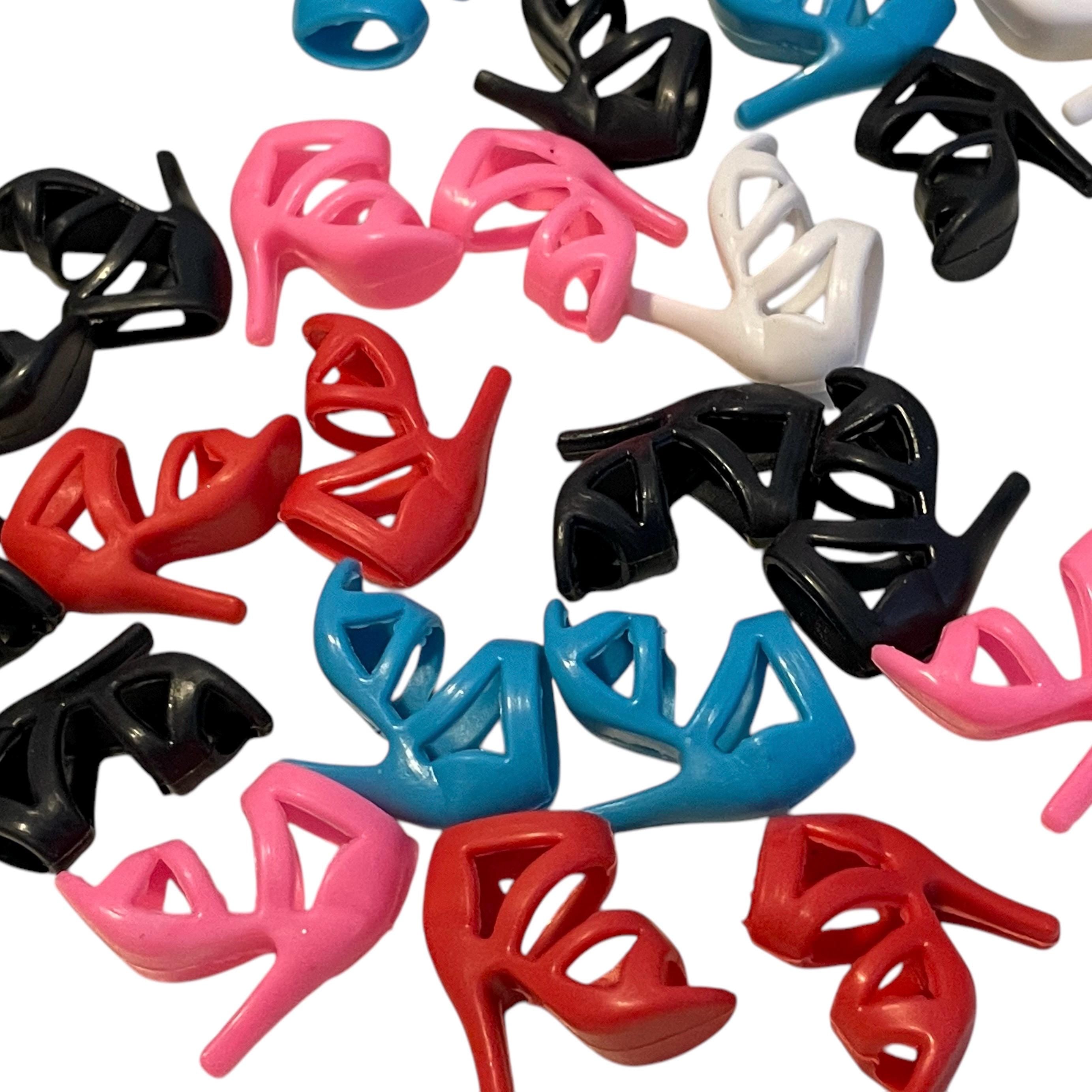 Fashion Doll High Heel Sandal Set: Assorted Colors, Fits Regular Dolls 1:6