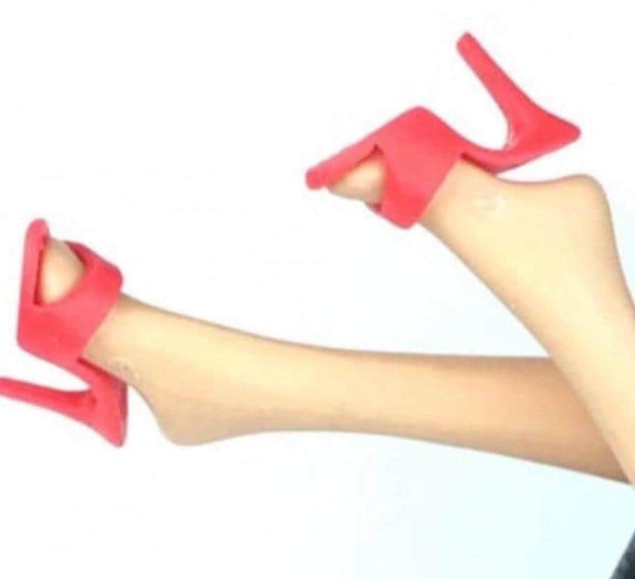 Vintage Look Clear Mules: Vintage Reproduction Fashion Doll Shoes