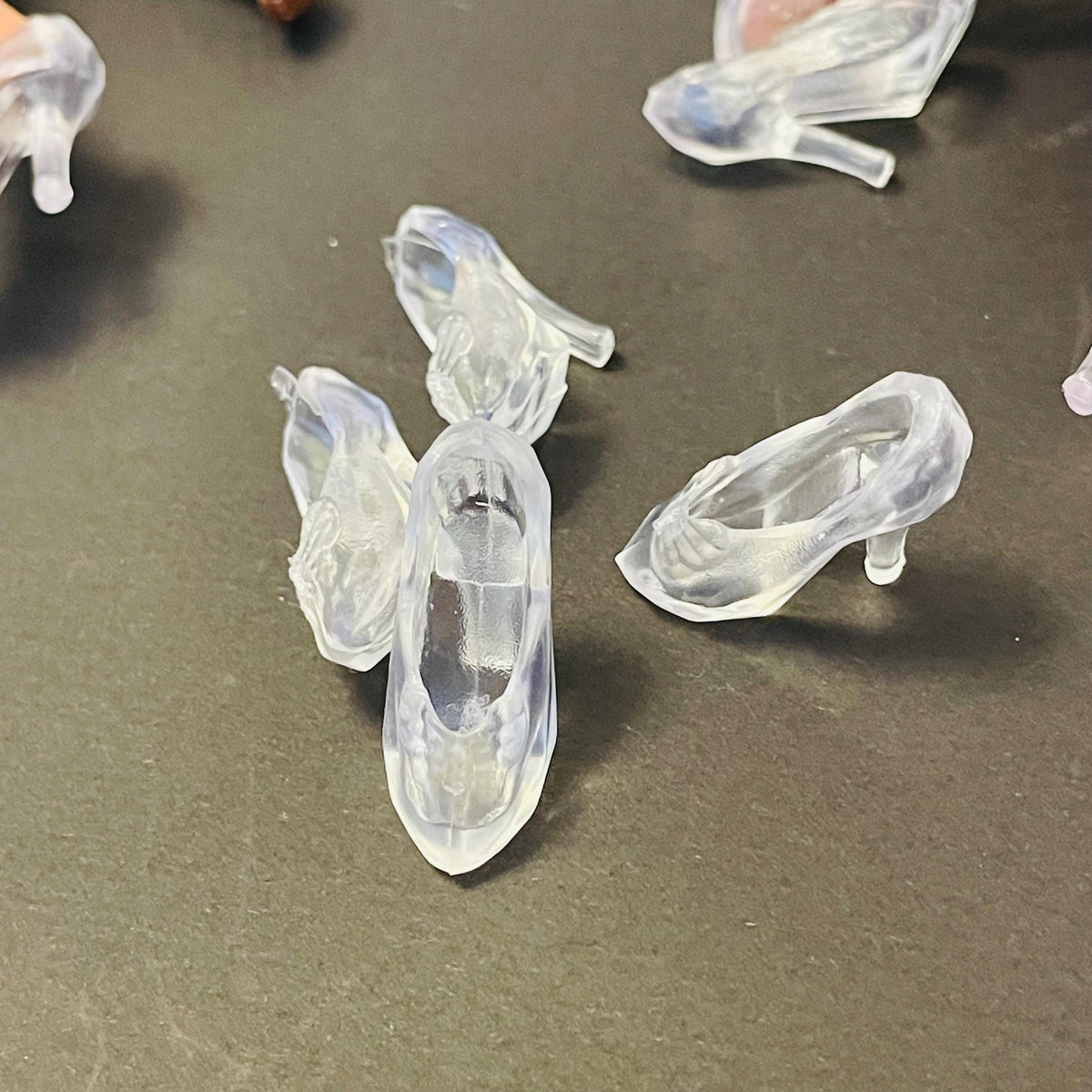 2 Pairs Fashion Doll Clear Heels, Princess Shoes