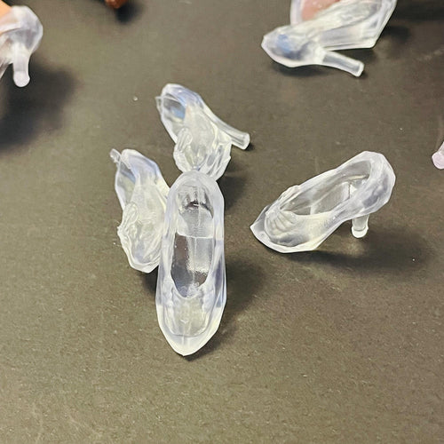 2 Pairs Fashion Doll Clear Heels, Princess Shoes