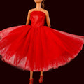 Fashion Doll Evening Gown: Luscious Layers Tafetta Dress with Shoes