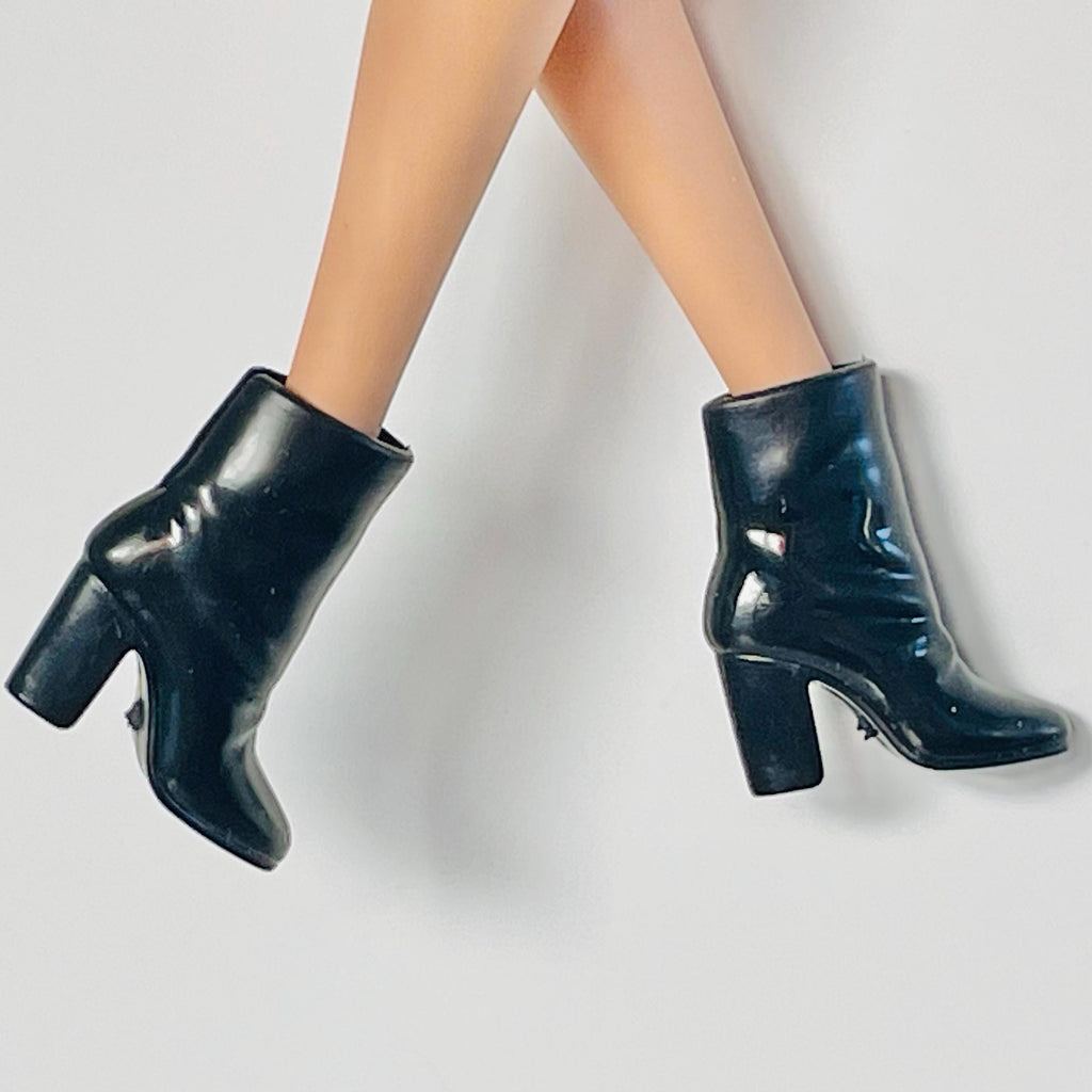 Black & White High Heel Doll Shoes - Fashion Royalty, Curvy, Made to Move